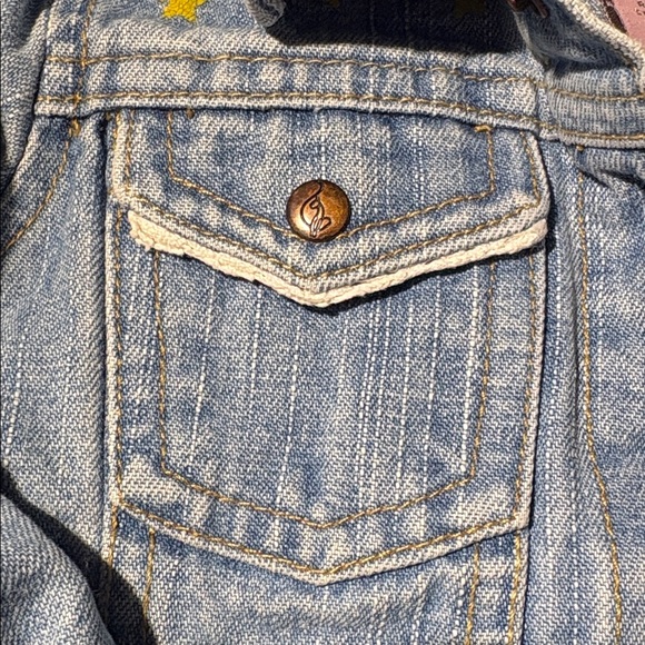 BABY PHAT Kids Light Blue Denim Jacket with Embroidery 6-12 months - Picture 5 of 10